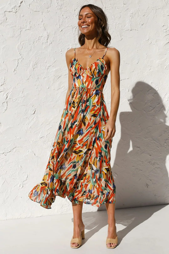 ELLE – VESTIDO DE VERANO ÚNICO Y COLORIDO