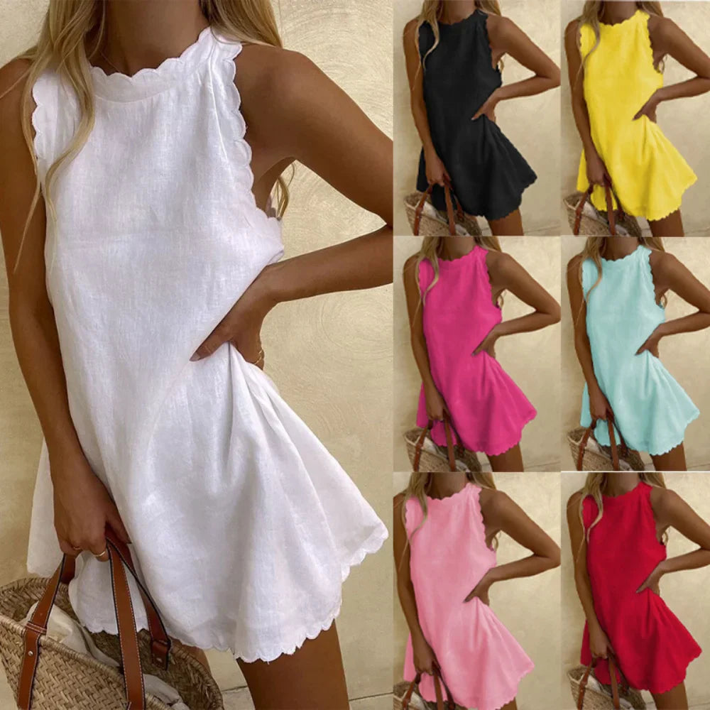 MILA – VESTIDO CON DETALLES ONDULADOS (1 + 1 GRATIS)