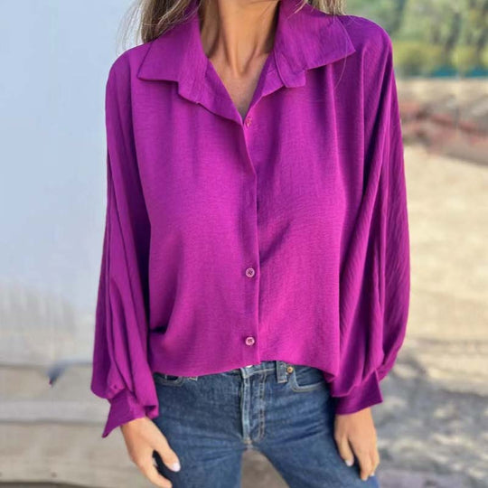 LUCINDA – BLUSA MODERNA CON BOTONES